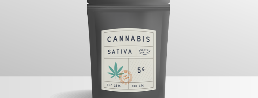 Medical cannabis label.