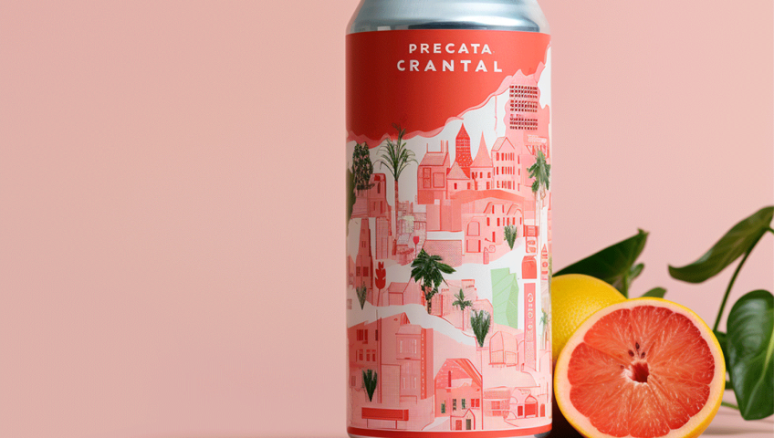 Canned cocktail with a proper label.