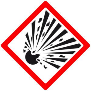 The GHS symbol for compressed gases. 