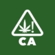 California’s universal symbol warning a product contains THC.