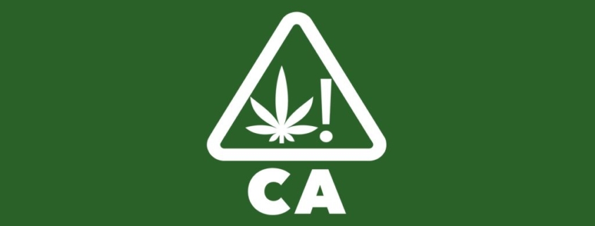California’s universal symbol warning a product contains THC.