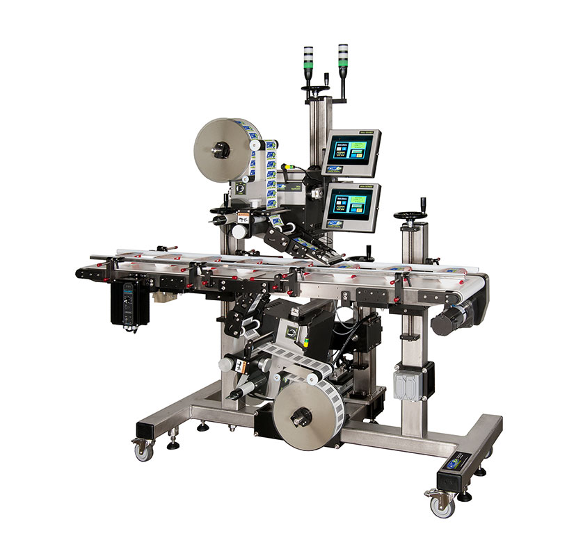 360a Series Top Bottom Split Conveyor Labeling System machine.