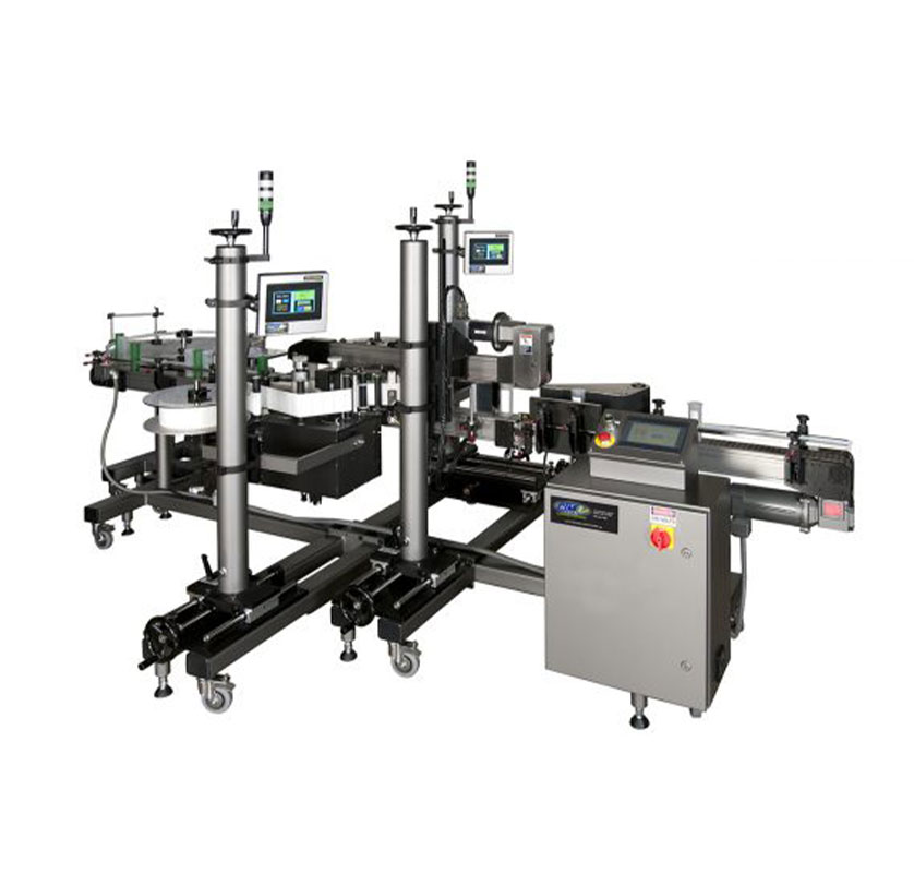 Front and Back label applicator Machine.