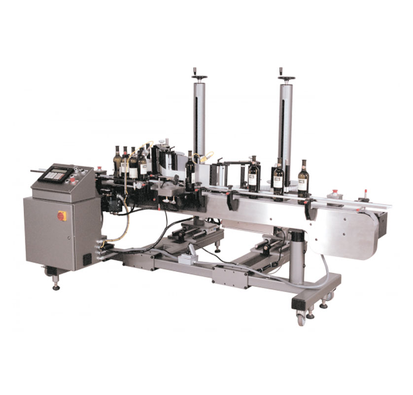 Wine Bottle Label Applicator Machine Image.